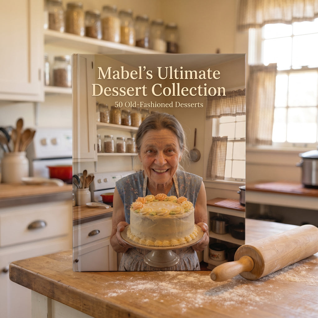 The collection propped on Mabel's kitchen counter