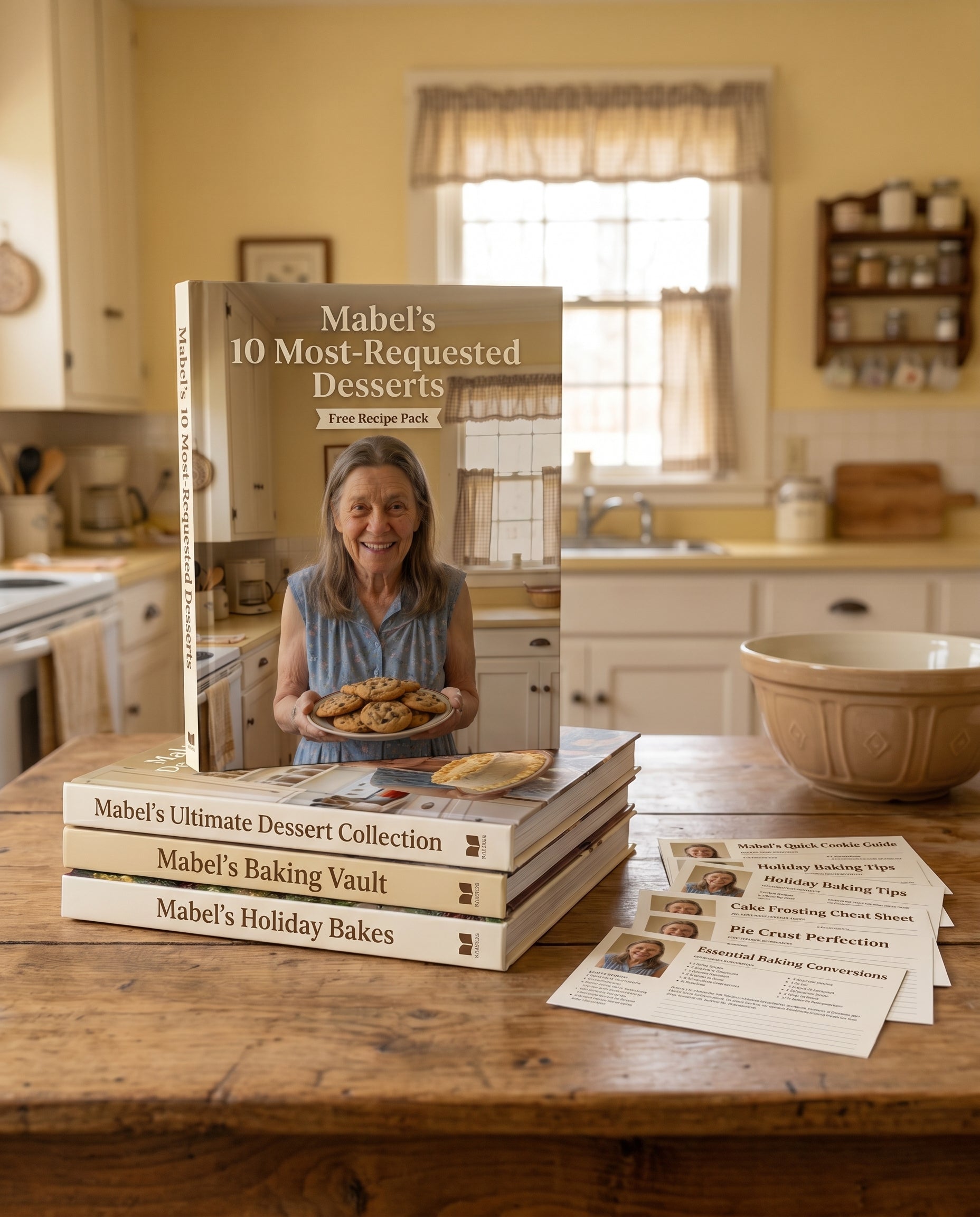 The Vault bundle stacked on a farmhouse table