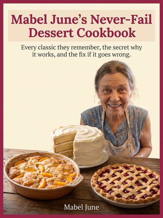 Mabel June's Never-Fail Dessert Cookbook cover